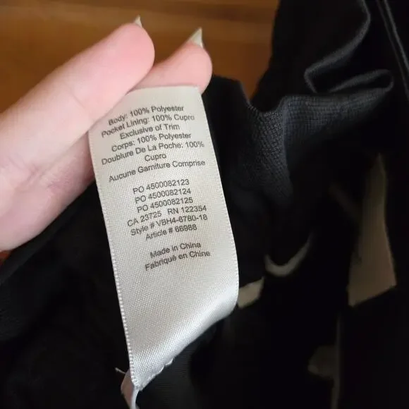 Aritzia Paperbag Shorts Wilfred Tie Waist High Rise 2 Black Pocket Bottom Short - Picture 7 of 7